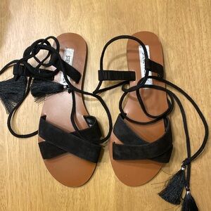 Steve Madden Dylan ankle wrap sandals size 6.5 new